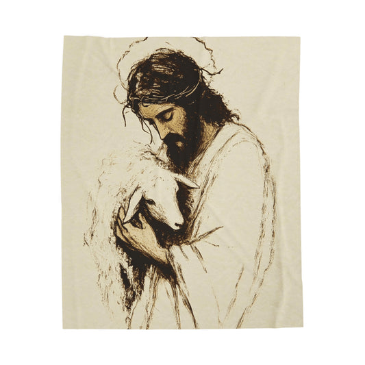 The Lord Is My Sheperd Plush Blanket