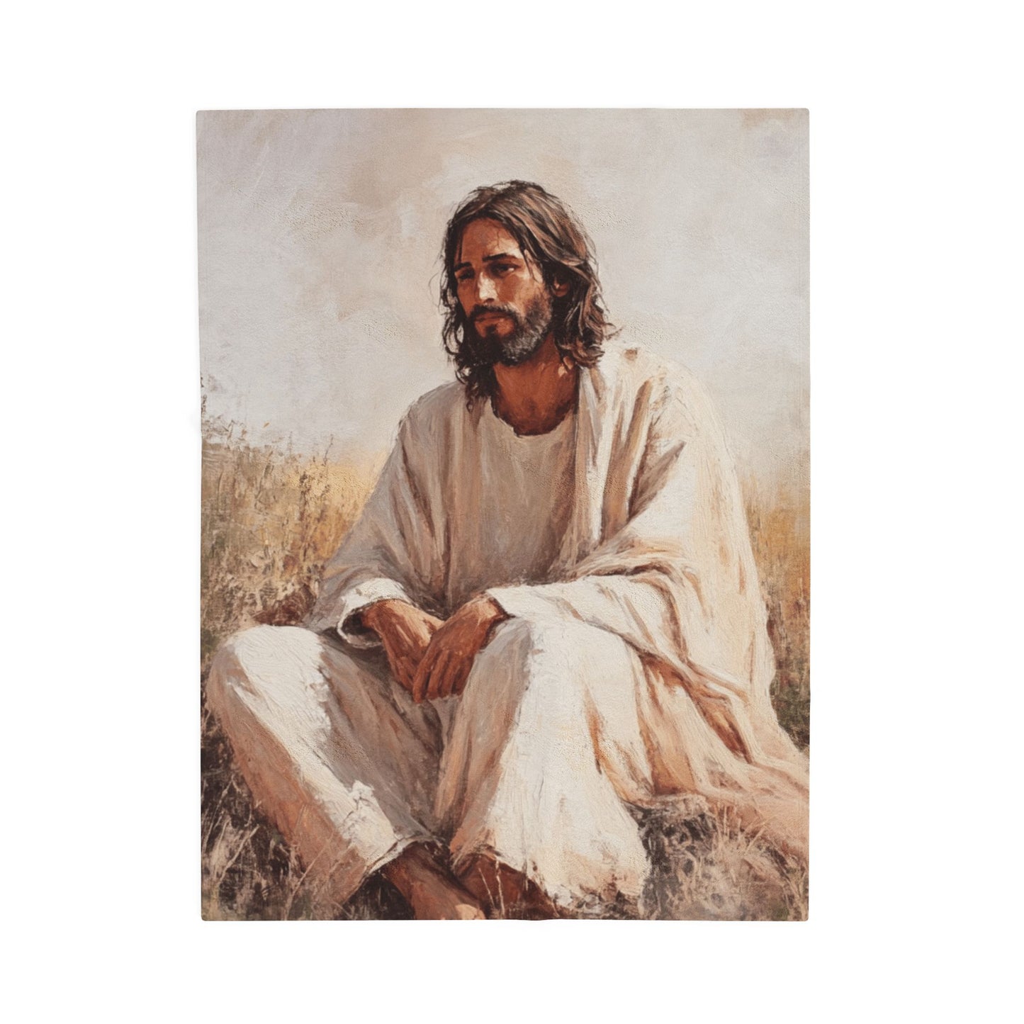 Taking It All In Jesus Plush Blanket