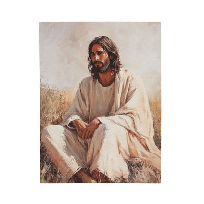 Taking It All In Jesus Plush Blanket