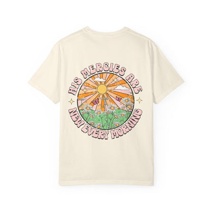 "His Mercies Are New Every Morning" Vintage Sunrise Graphic Tee