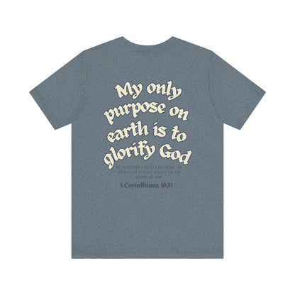 His Glory Blue/Cream Tee