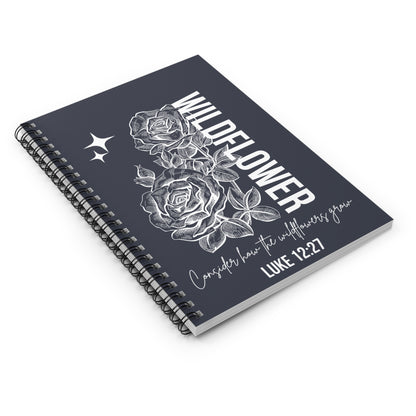 Wildflower Spiral Notebook - Ruled Line