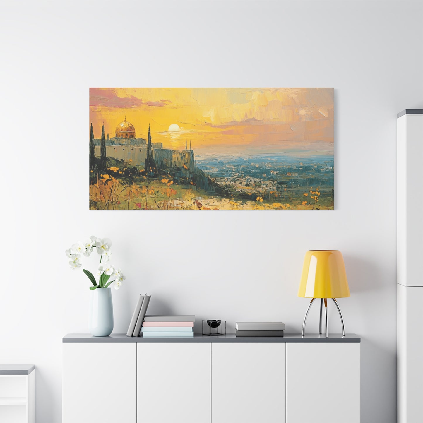Jerusalem In The Heart Of God Matte Canvas
