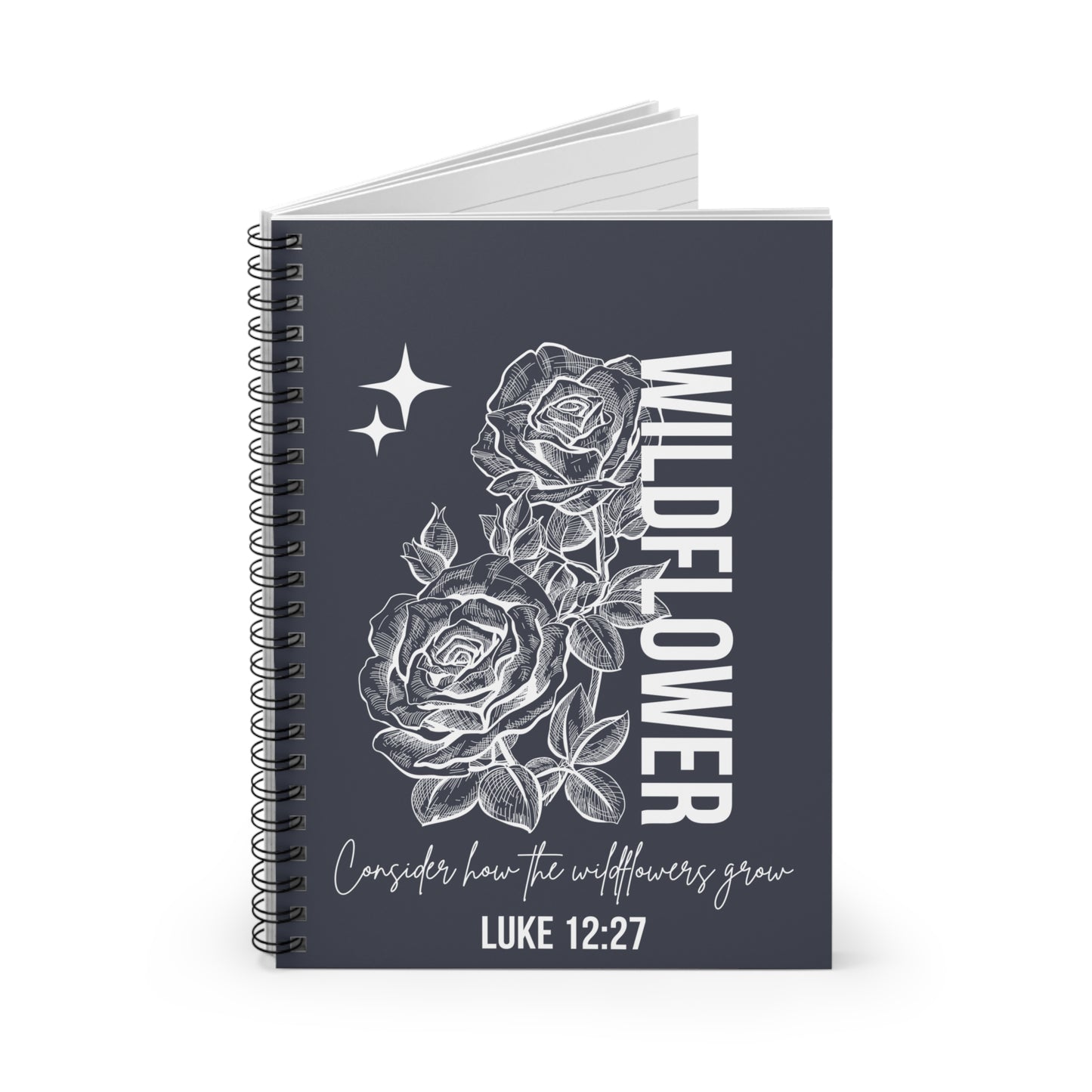 Wildflower Spiral Notebook - Ruled Line