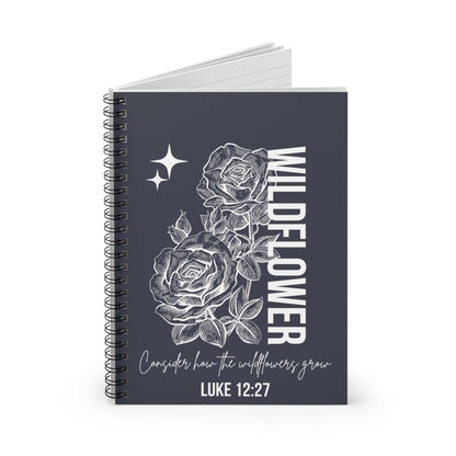 Wildflower Spiral Notebook - Ruled Line