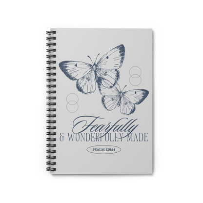 Wonderfully Made Spiral Notebook - Ruled Line