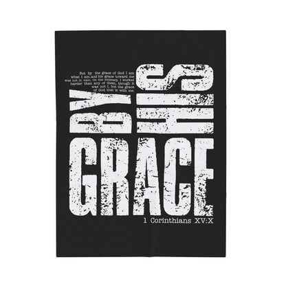 Saved By His Grace Plush Blanket