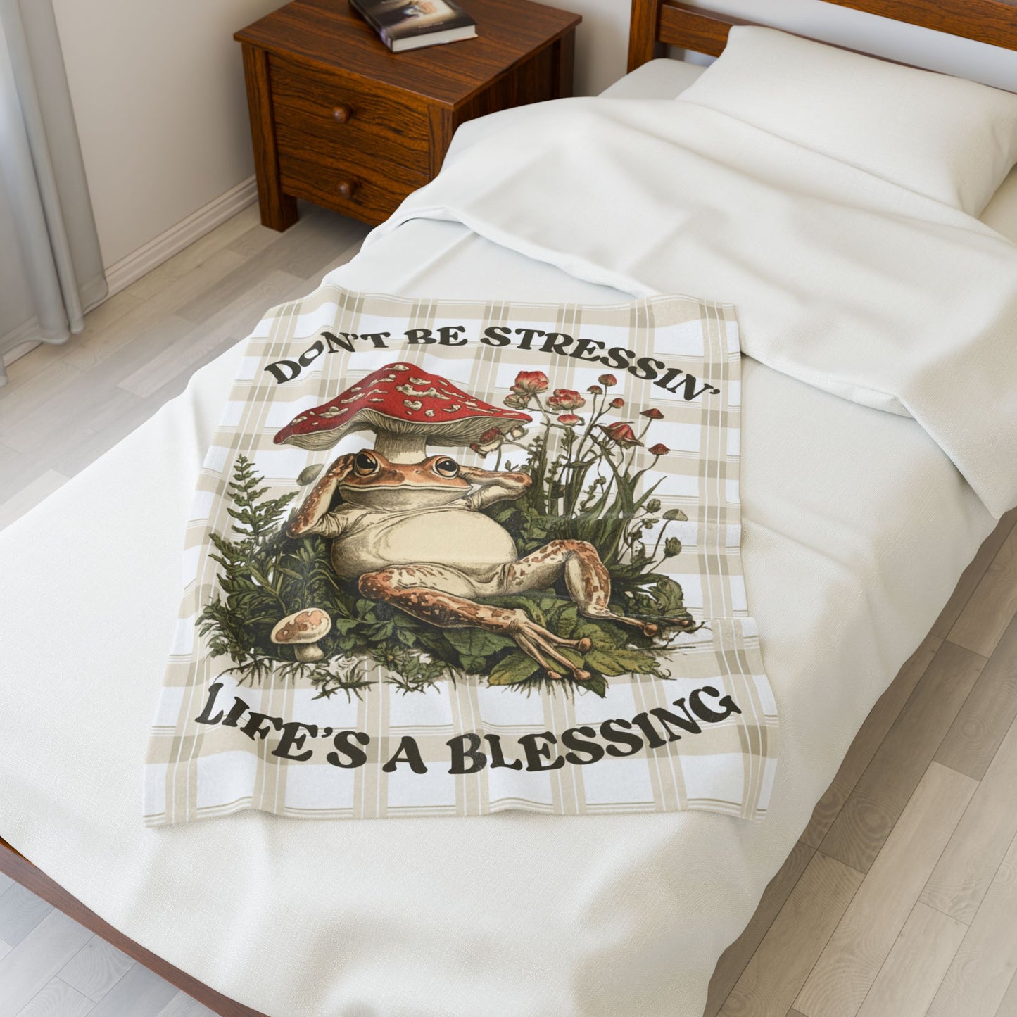 Don't Be Stressin' Plush Blanket