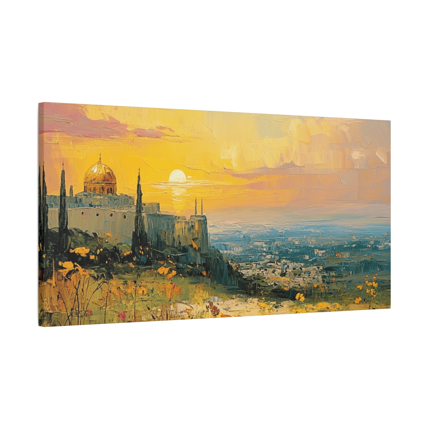 Jerusalem In The Heart Of God Matte Canvas