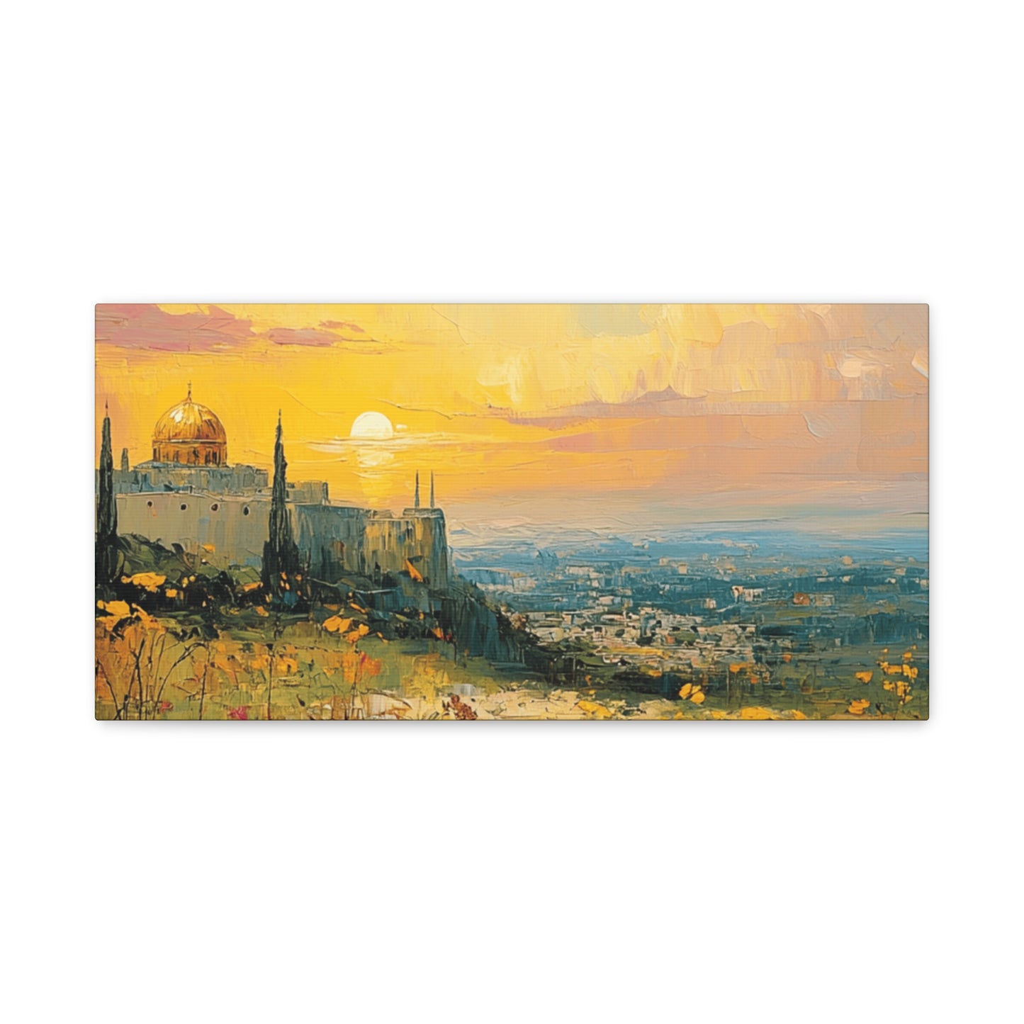 Jerusalem In The Heart Of God Matte Canvas